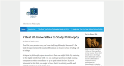 Desktop Screenshot of newbooksinphilosophy.com